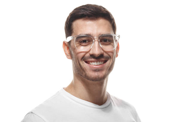 istock Joyful modern optimistic man smiles broadly, shows perfect teeth isolated on white background. Positive emotions, facial expressions and happiness concept. 1022250232