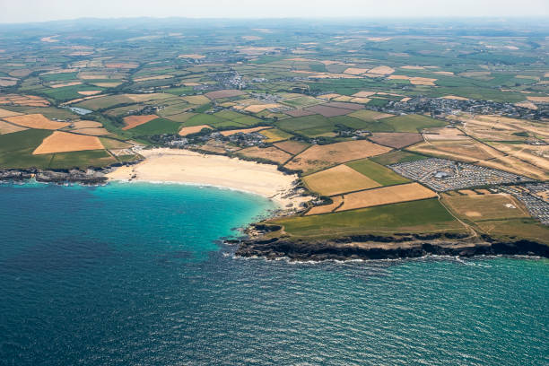 istock Aerial View of Harlyn Bay Beach, North Cornwall 1022250258
