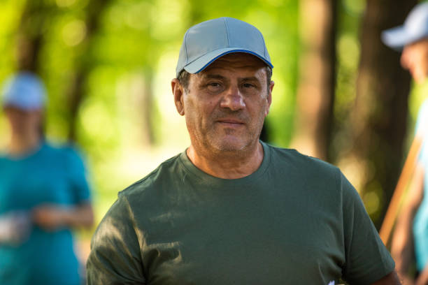 istock Senior activist posing to a camera in the park 1022255486
