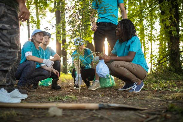 istock People Planting Tree In Park 1022255994