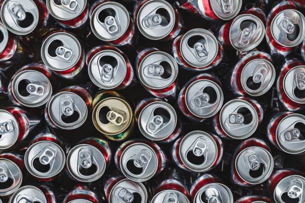 istock Group of empty aluminum can ready to recycle 1022259088