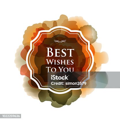 istock Vintage frame with watercolor pattern background 1022259636