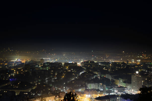 istock The lit city at night 1022270390