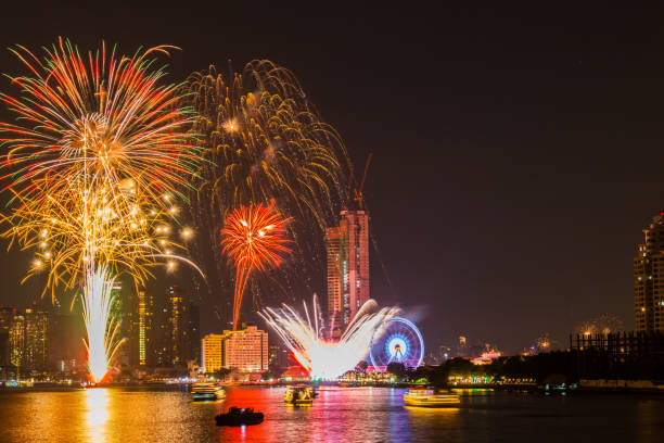 istock January 1 New Year celebration fireworks 1022276574
