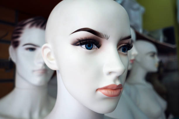 istock Plastic female and male mannequins 1022283458