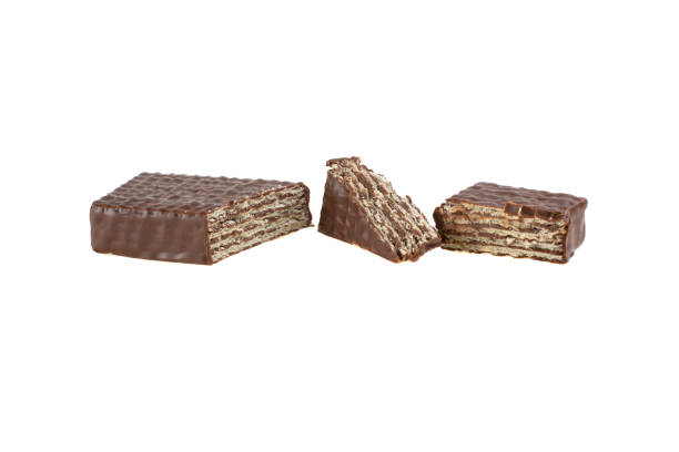 istock chocolates, chocolate covered wafer isolated on white background 1022302030