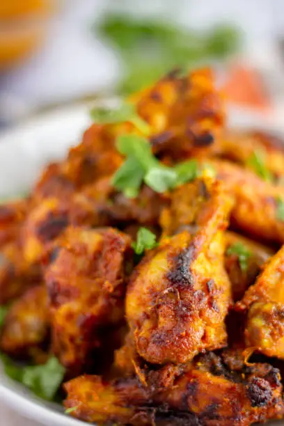 Vertical Close-up Photo of Chicken wings