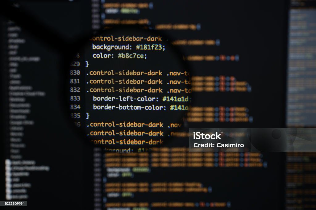 Real Css Code Developing Screen Programing Workflow Abstract Algorithm ...