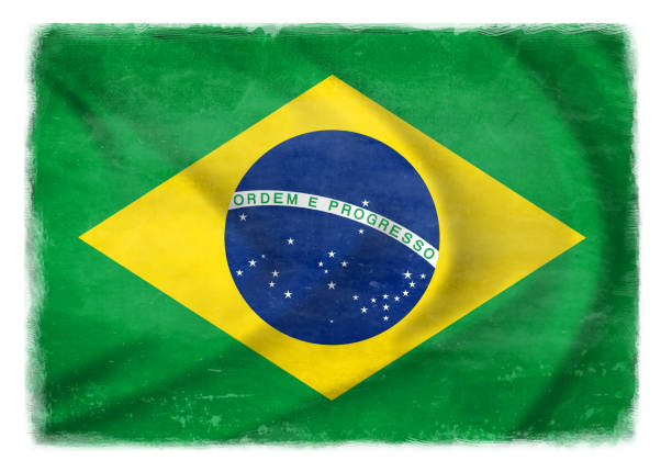 istock Wind-blowing flag of Brazil 1 1022312594