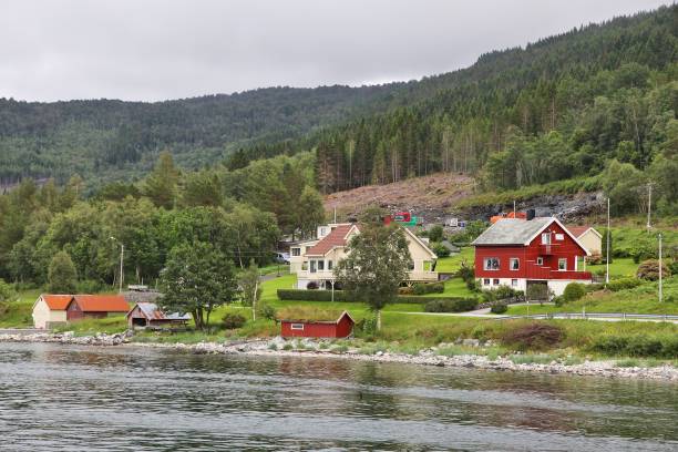 istock Afarnes village, Norway 1022324536