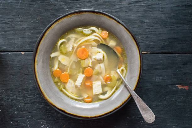 istock homemade chicken soup with vegetables 1022325004