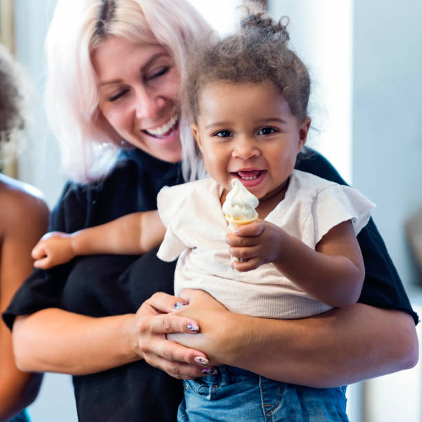 istock A small ice cream cone make this cute toddler very happy. 1022328798
