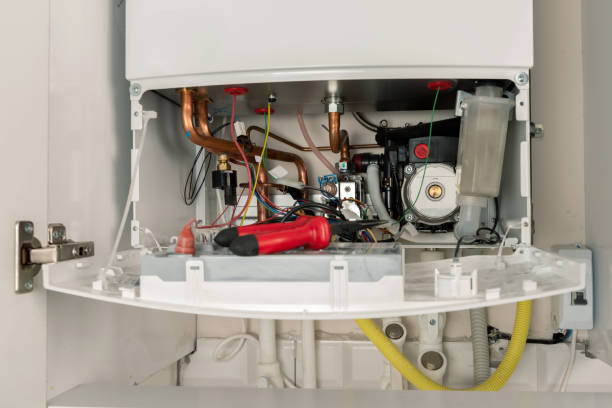 istock Repairing combi Gas Boiler 1022329206