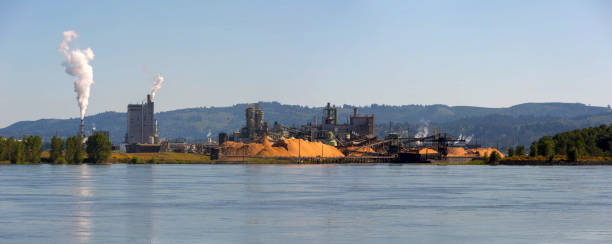 istock Pulp and Paper Mill along Columbia River in Longview WA Panorama 1022336904