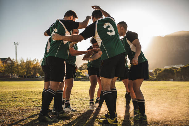 istock Rugby players cheering together after the game 1022344728