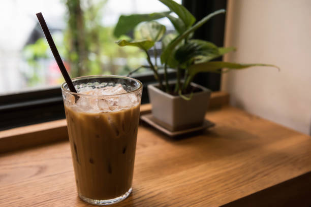 istock ice Latte coffee near window 1022348644