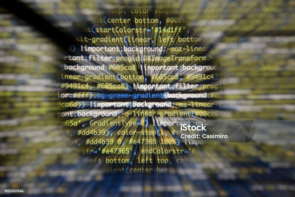 Real Css Code Developing Screen Programing Workflow Abstract Algorithm ...