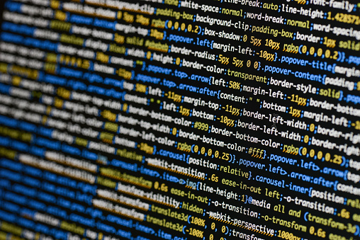 Real Css Code Developing Screen Programing Workflow Abstract Algorithm ...