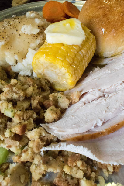 istock closeup of Thanksgiving meal 1022368410