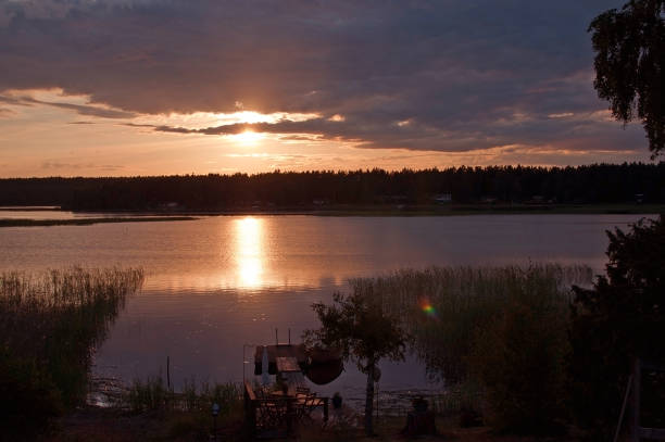 istock Summer sunset by the lake 1022380086
