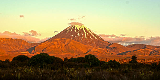 istock Sunrise by mount Tongariro 1022382994