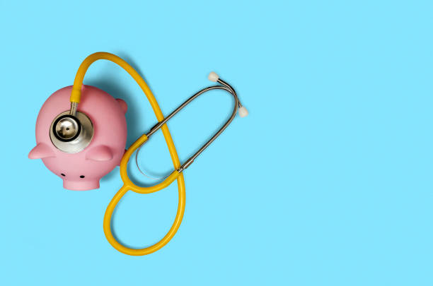 istock Piggy bank with stethoscope 1022385992