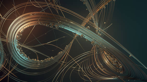 istock Abstract 3d rendering gold jewelry on a dark background 1022394790