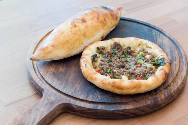 istock Turkish Bafra Pide with Minced Meat Kavurma 1022398162
