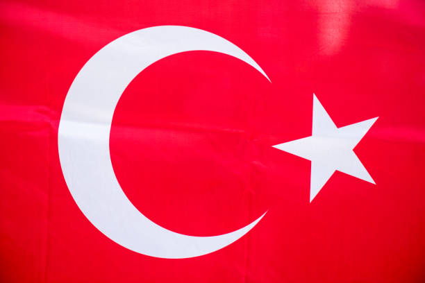 istock Large Background or Texture of Turkish Flag, high resolution Picture 1022404234