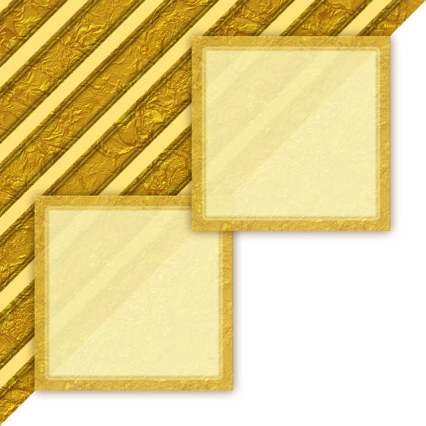 Golden crumpled background with diagonal lines and place for text