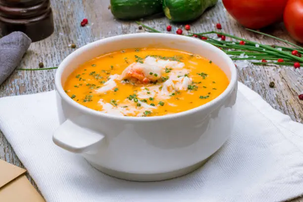 Crab cream soup
