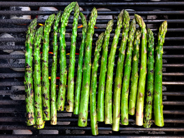 Grilled Asparagus stock photo