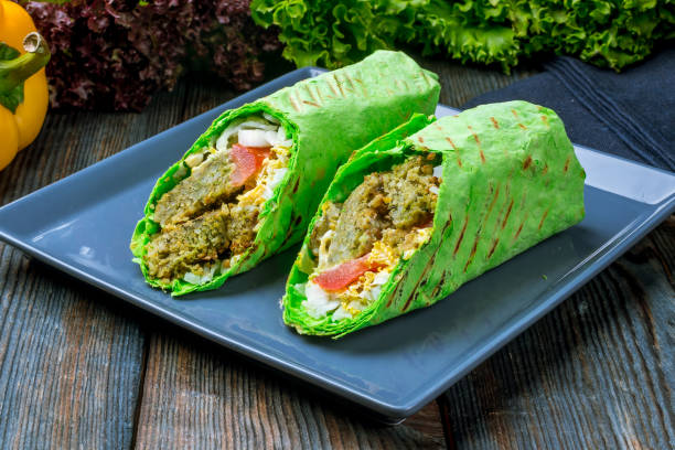 istock Vegetarian roll with falafel 1022435860