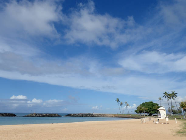 istock Beach on Magic Island in Ala Moana Beach Park 1022440502