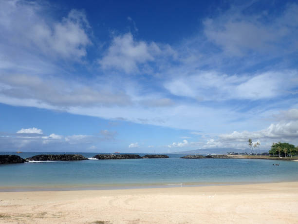 istock Beach on Magic Island in Ala Moana Beach Park 1022440506