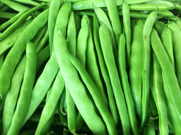istock Closer look at green beans. 1022444428
