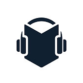 istock Headphones and audio book icon 1022476324