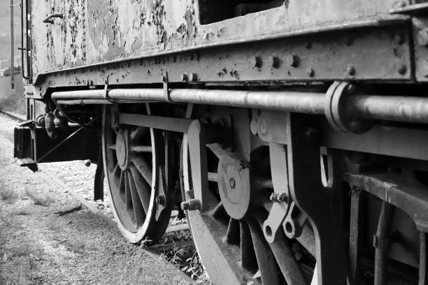 Old corroded locomotive