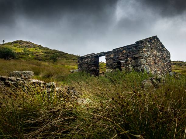 istock Old crumbling stone hut in Snowdon 1022481968