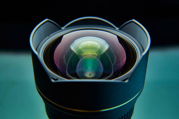 istock Photo lens with a blend close-up on a dark background 1022485864