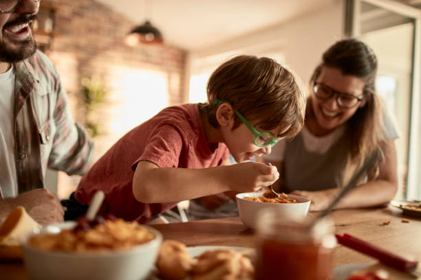 istock Family enjoying breakfast 1022506232