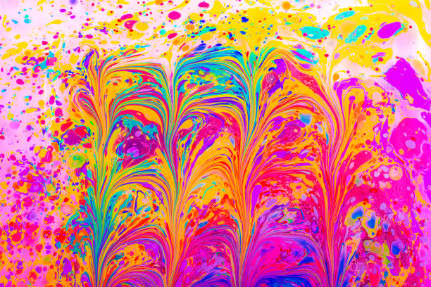 istock Abstract marbling art patterns as colorful background 1022516170
