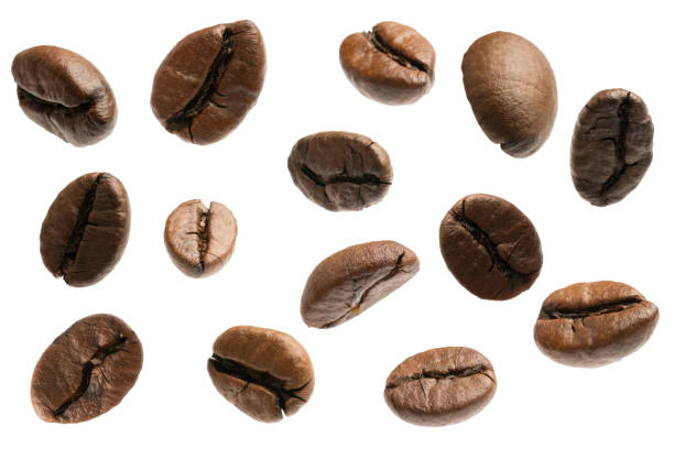 istock flying coffee beans isolated on white 1022538996