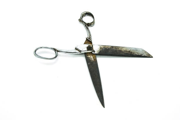 istock old sewing scissors isolated in white background 1022541322