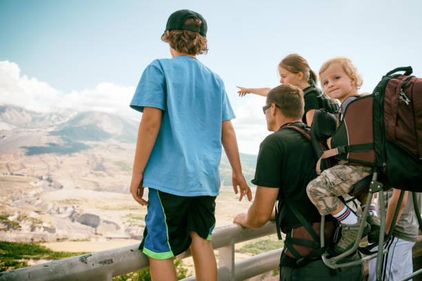 istock Family outing in Washington State at Mt Saint Helen 1022551900