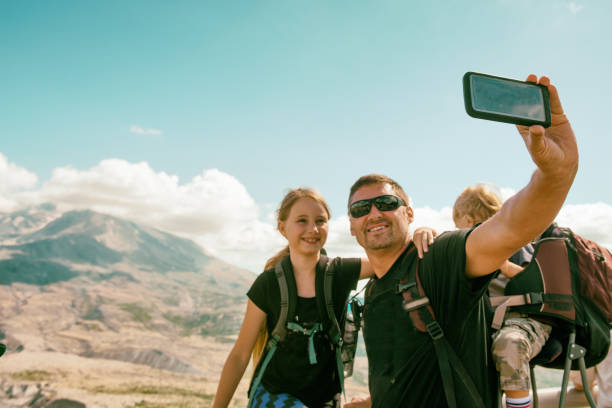 istock Family outing in Washington State at Mt Saint Helen 1022551902