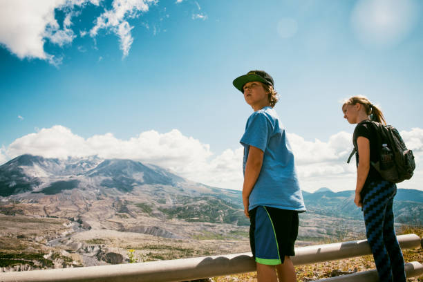 istock Family outing in Washington State at Mt Saint Helen 1022551914