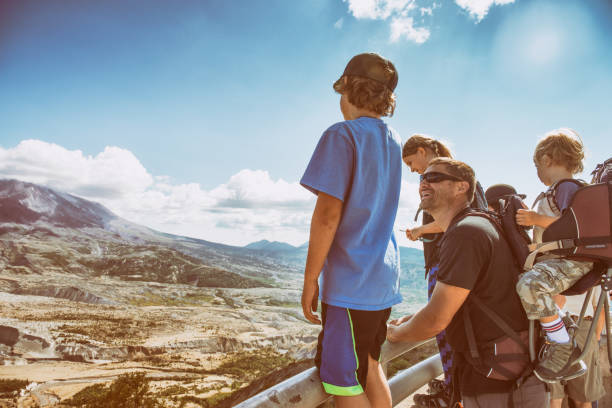 istock Family outing in Washington State at Mt Saint Helen 1022551920
