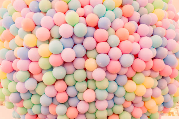 istock Texture of balloons as wall background 1022577880