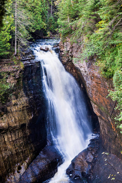 Waterfall in Pictured Rocks National Lakeshore